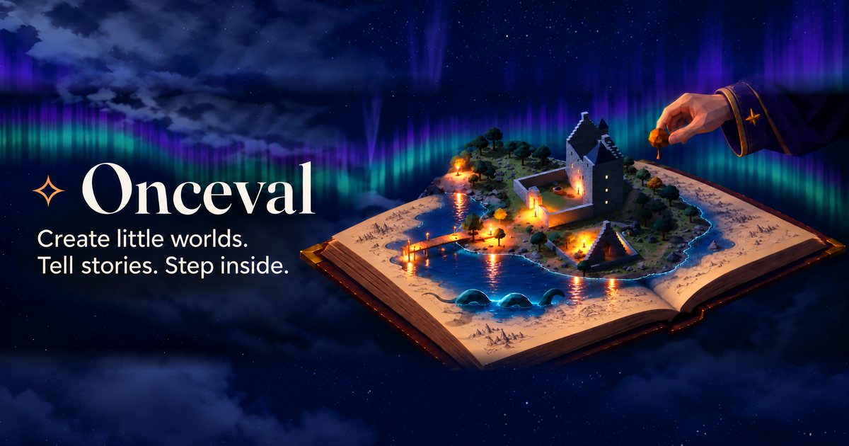 Onceval's link preview card.